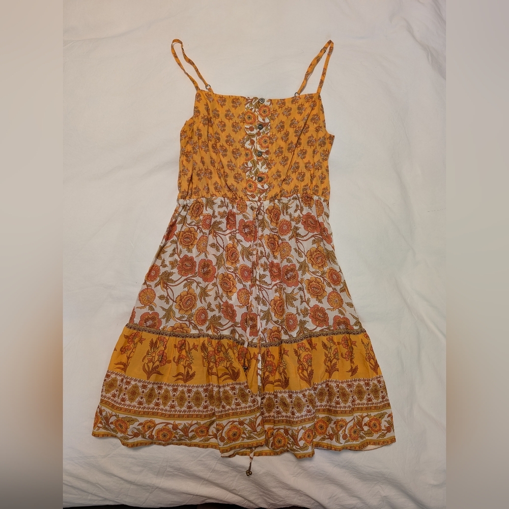 Arnhem Floral Dress with Button Detail